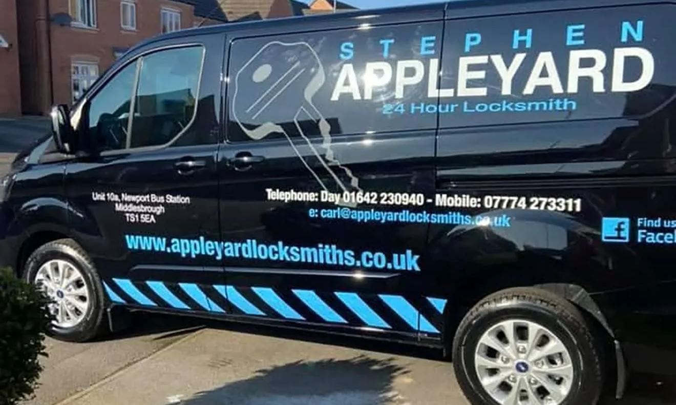 Appleyard Locksmiths and Security in Middlesbrough - Liveried van