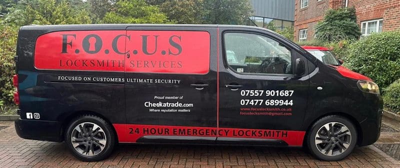 Focus Locksmiths Services in Fleet Liveried Van Focus Locksmiths Services in Fleet Liveried Van