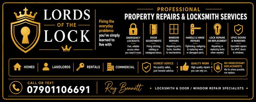 Lords of the Lock locksmith services available to customers in Rotherham.