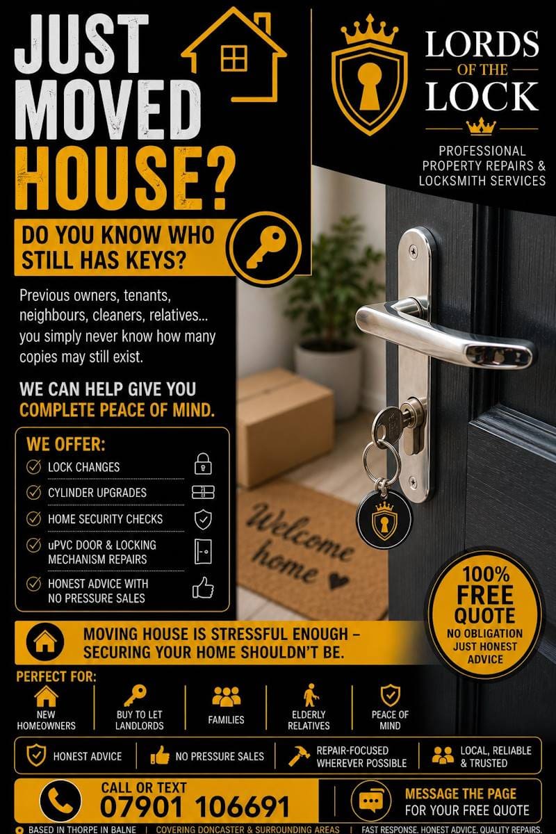 Lords of the Lock home security services for customers in Rotherham.